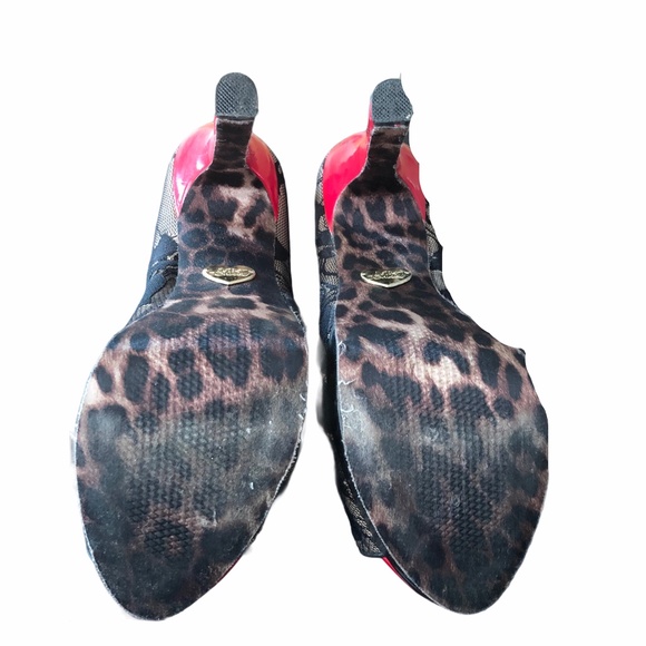 Betsey Johnson Samantha Red High Heels Size 8.5 - Picture 6 of 6